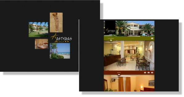 Asteras hotel, ιστοσελίδα